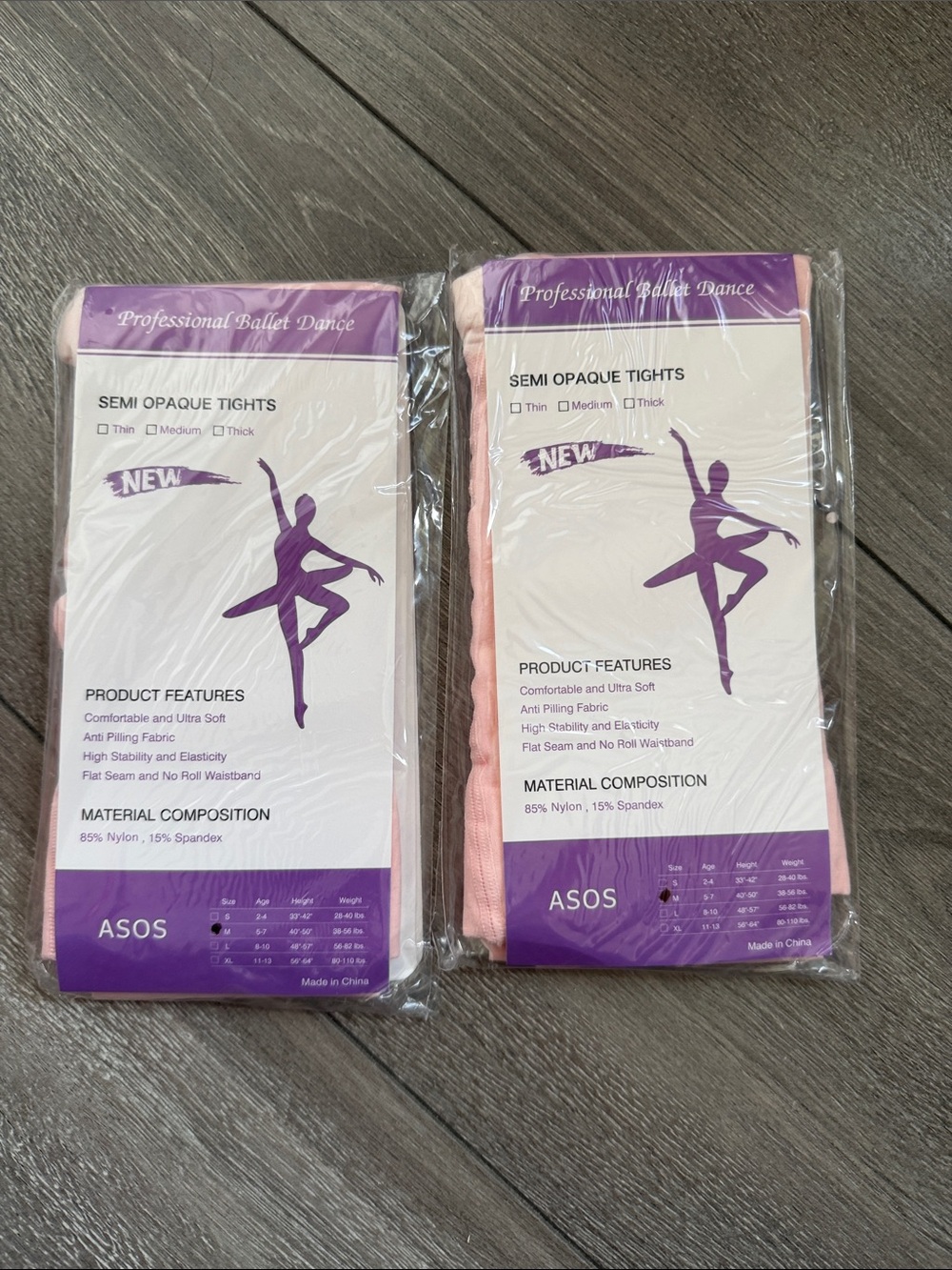 ASOS Kids Semi Opaque Ballet Tights — Pale Pink